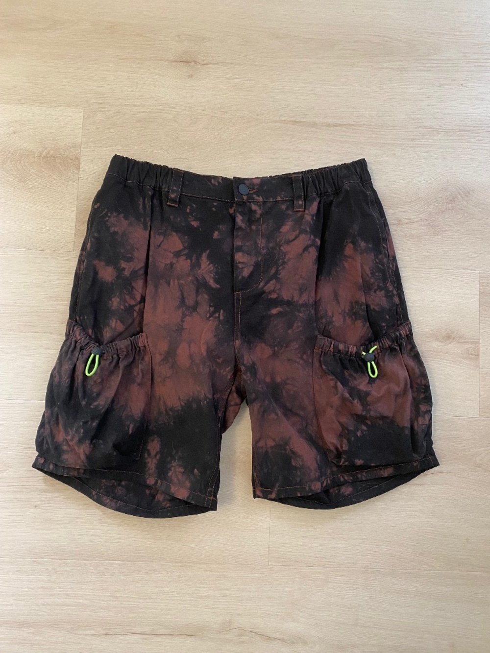 Teddy Fresh Bungee Pocket Dyed Shorts NEW (S)